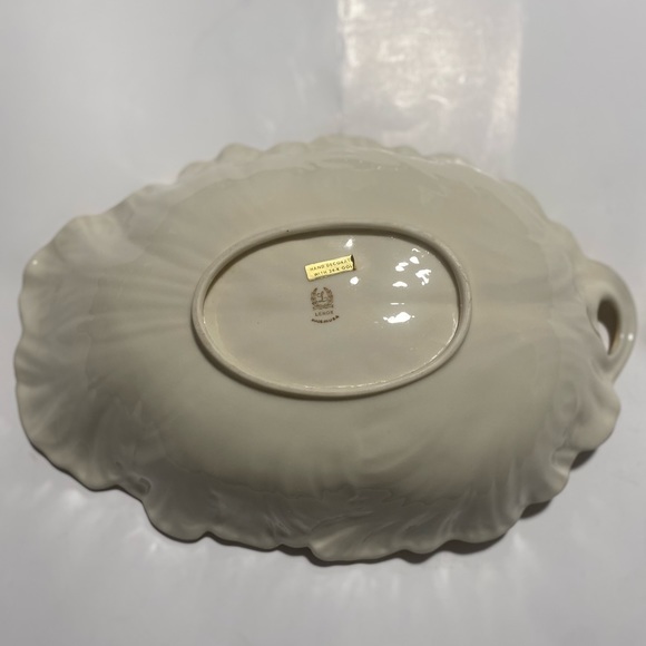 Vintage Lenox Embossed Large Leaf Serving Tray - 13.5” - Picture 3 of 11